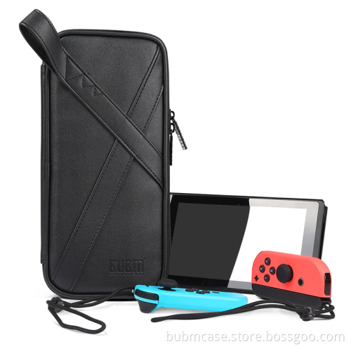 BUBM PU Leather Nintendo Switch Travel Carrying Bag